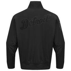 Pro Standard Men's MLB Detroit Tigers Neutral Twill Jacket - Black - BLACK