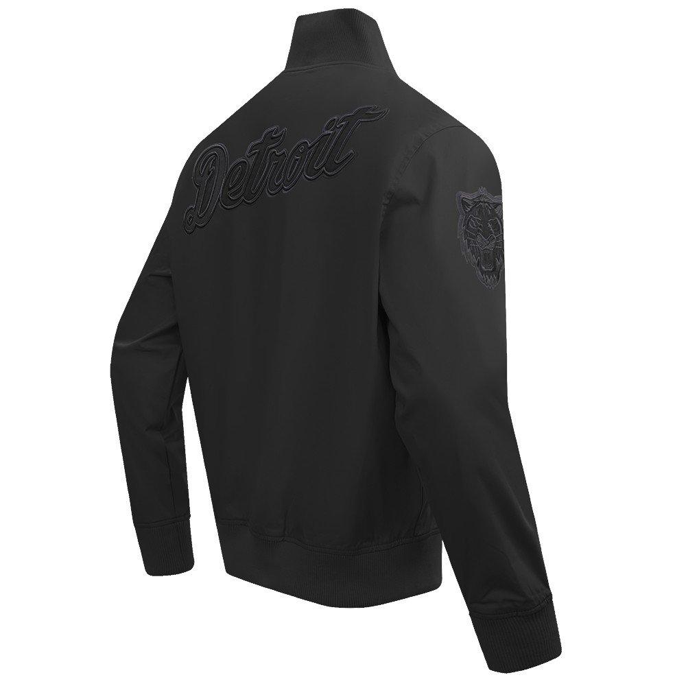 Pro Standard Men's MLB Detroit Tigers Neutral Twill Jacket - Black - BLACK