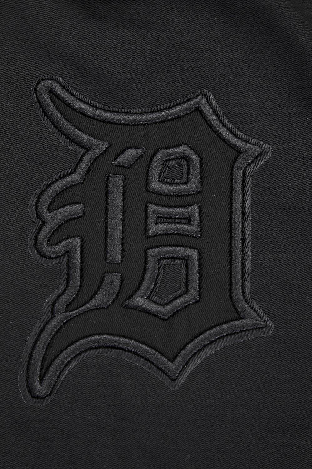 Pro Standard Men's MLB Detroit Tigers Neutral Twill Jacket - Black - BLACK