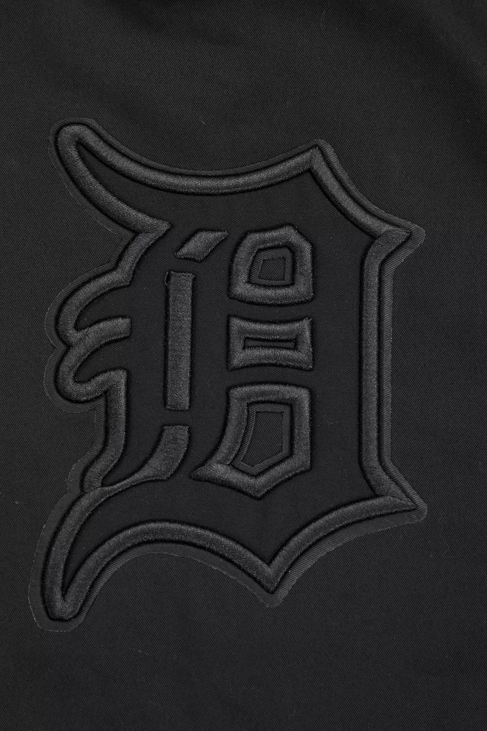 Pro Standard Men's MLB Detroit Tigers Neutral Twill Jacket - Black - BLACK