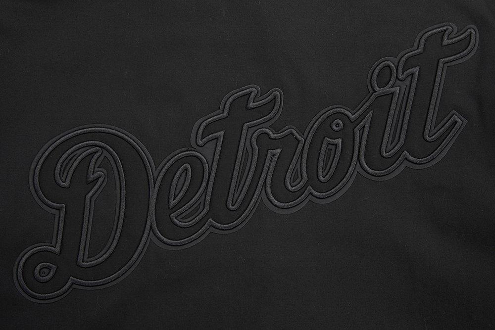 Pro Standard Men's MLB Detroit Tigers Neutral Twill Jacket - Black - BLACK