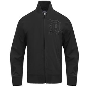Pro Standard Men's MLB Detroit Tigers Neutral Twill Jacket - Black - BLACK