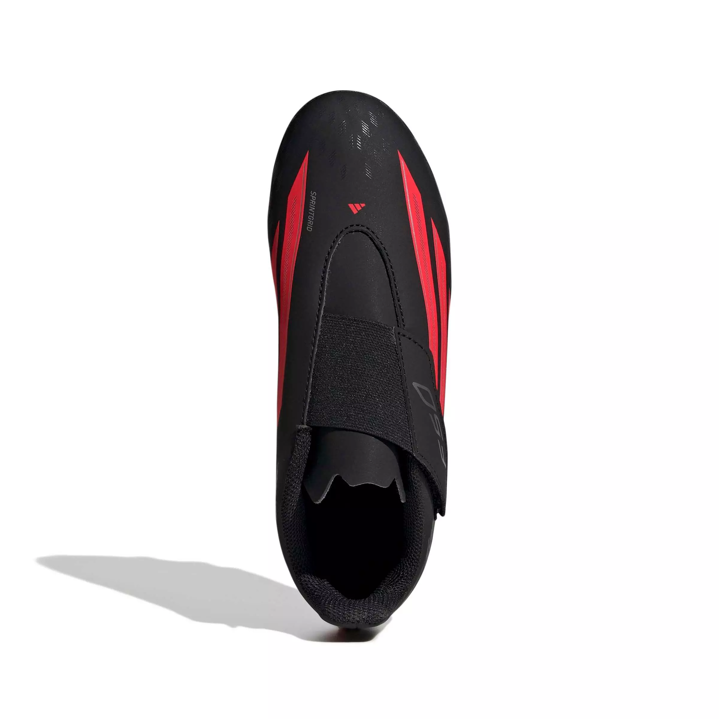 adidas F50 Club Velcro Firm MG "Core Black/Lucid Red/Core Black" Preschool Kids' Soccer Cleat - BLACK/RED/BLACK