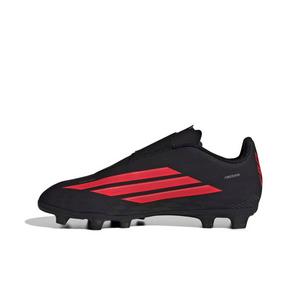 adidas F50 Club Velcro FG "Core Black/Lucid Red/Core Black" Grade School Kids' Soccer Cleat