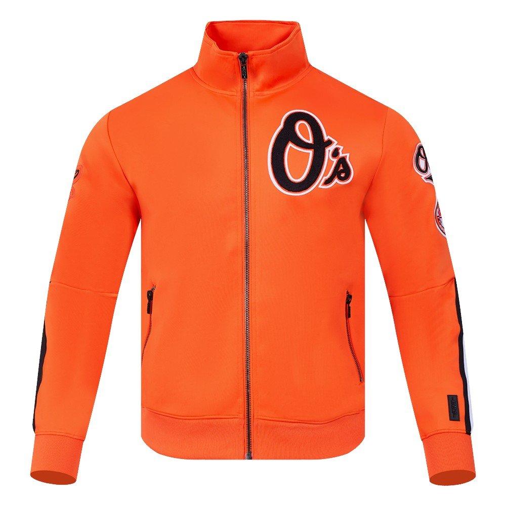 Pro Standard Men's MLB Baltimore Orioles Classic Track Jacket - Orange - ORANGE