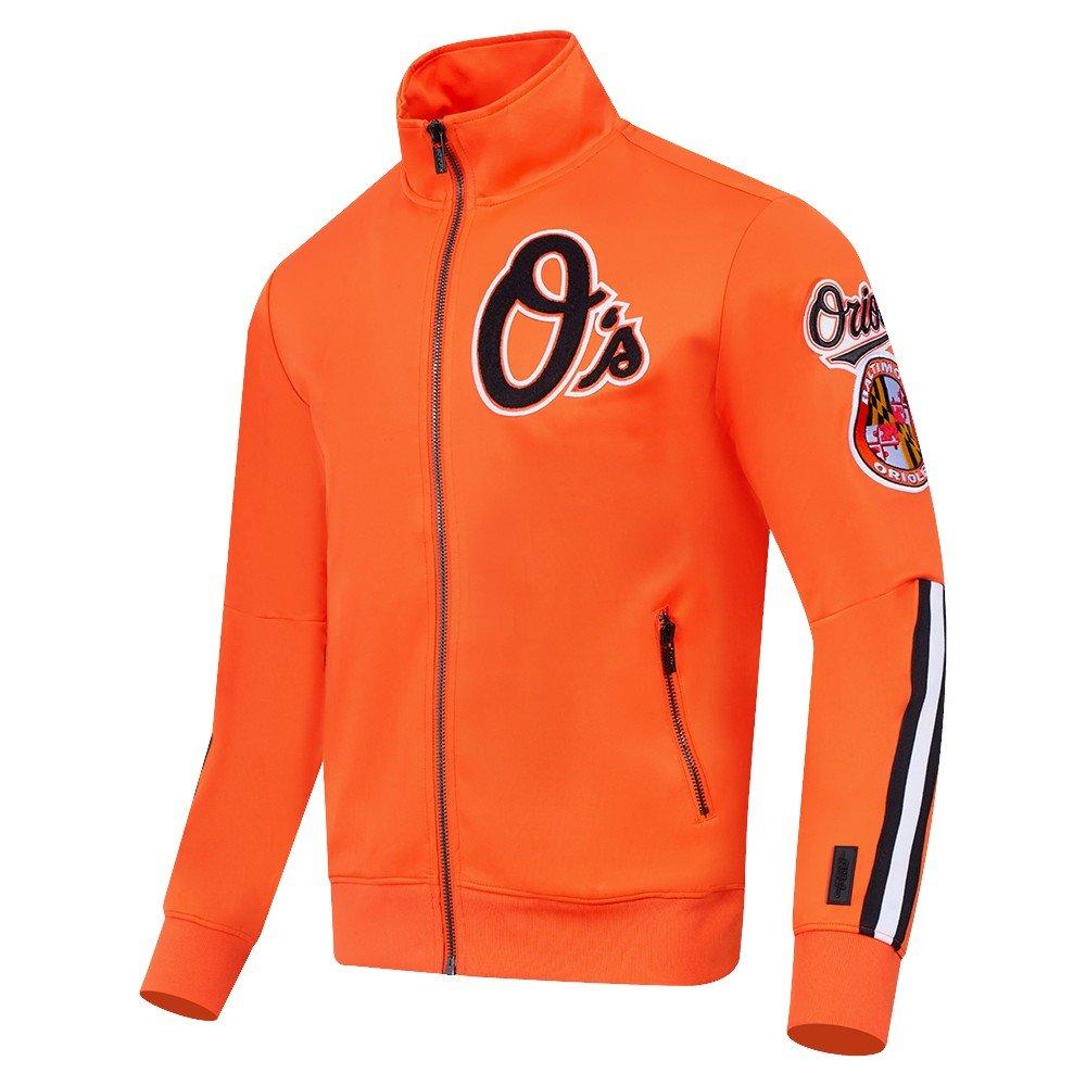 Pro Standard Men's MLB Baltimore Orioles Classic Track Jacket - Orange - ORANGE