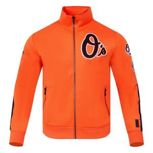 Pro Standard Men's MLB Baltimore Orioles Classic Track Jacket - Orange - ORANGE