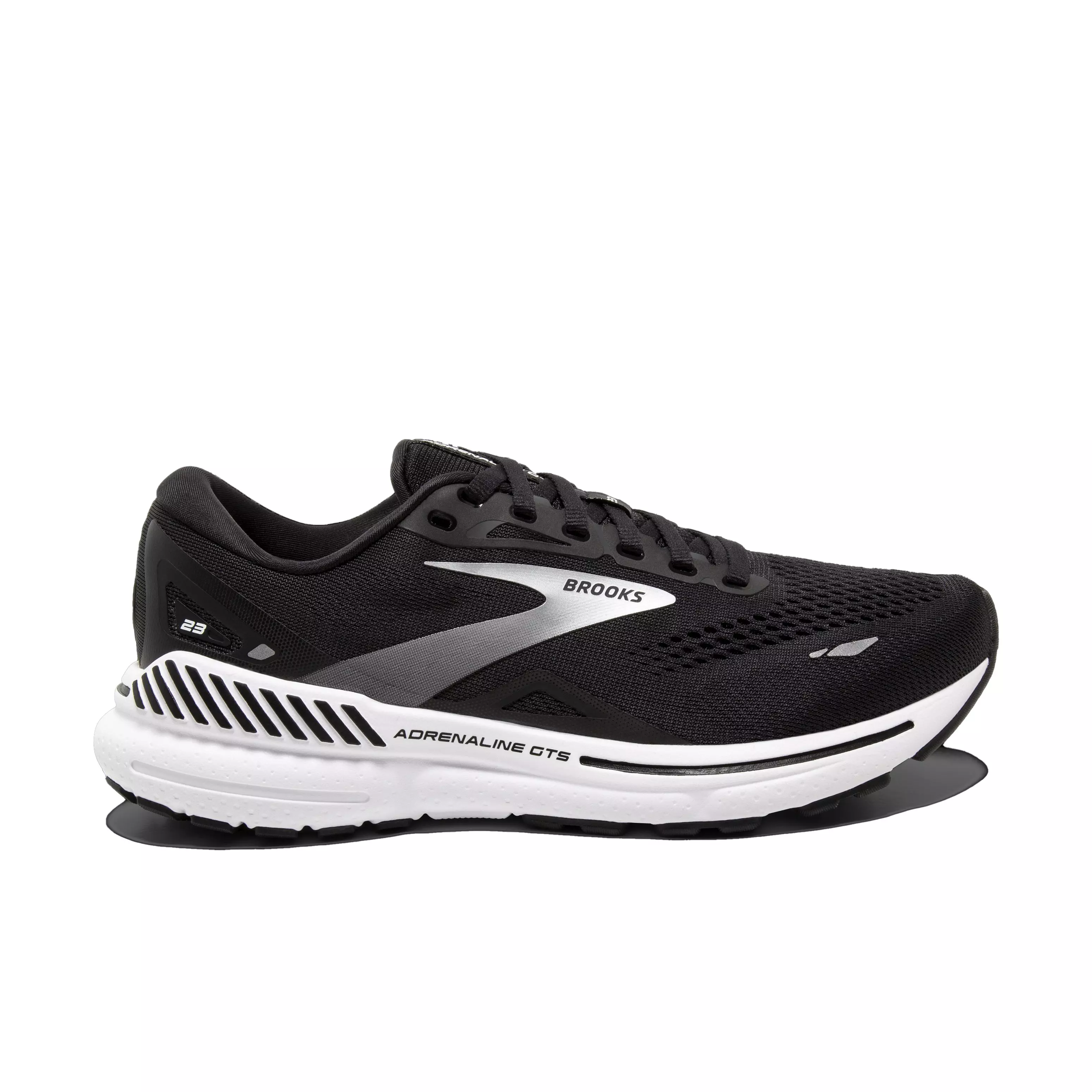 Brooks Adrenaline GTS 23 "Black/White" Women's Wide Running Shoe - BLACK/WHITE