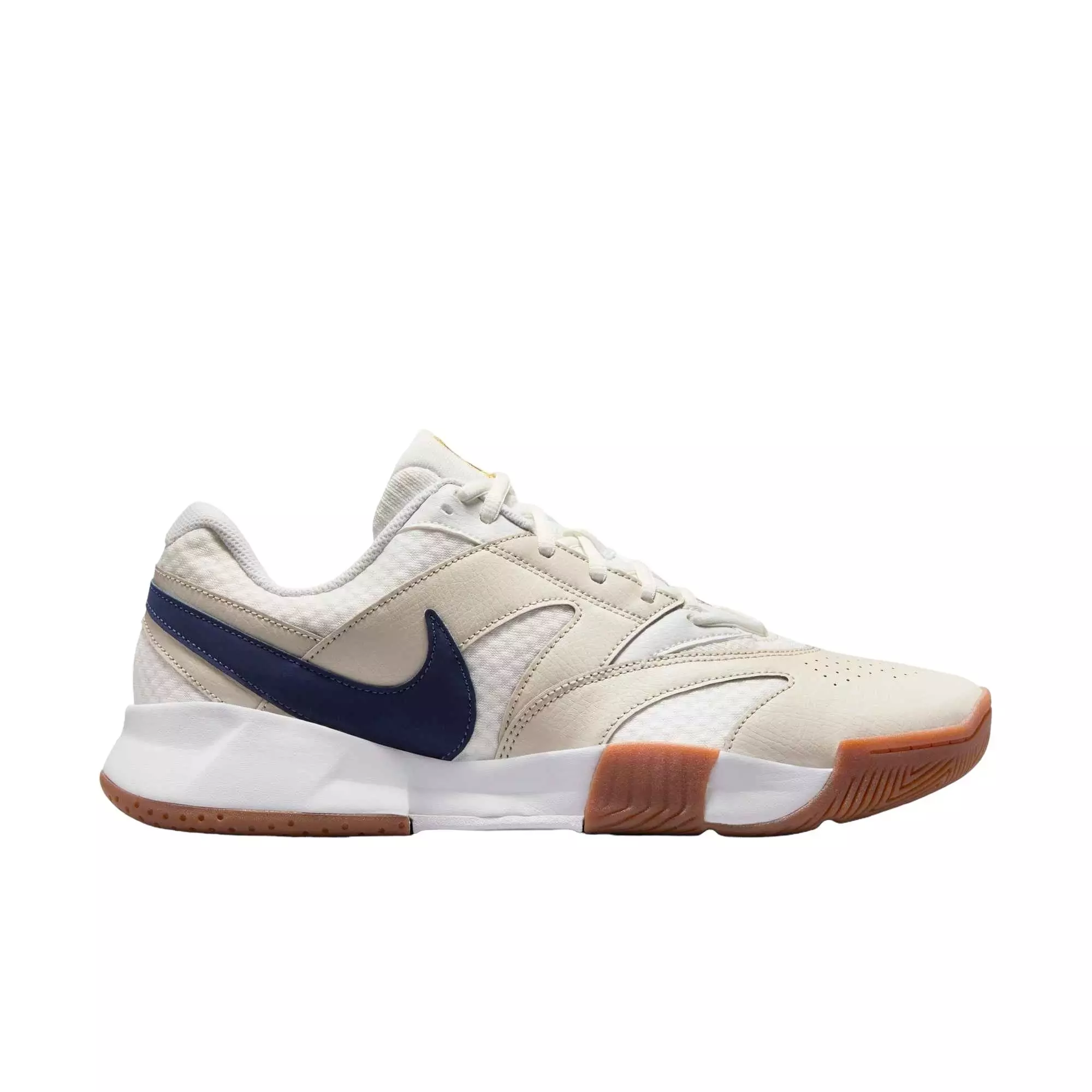 Nike Court Lite 4 "Summit White/Binary Blue/Light Bone" Men's Tennis Shoe - WHITE/BLUE/LT BONE