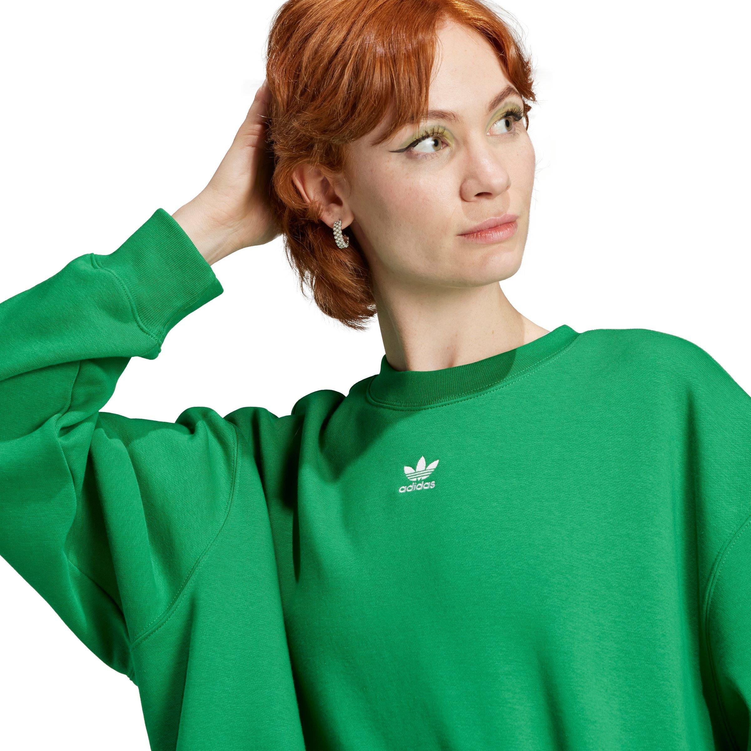 Adidas originals discount essential sweatshirt green