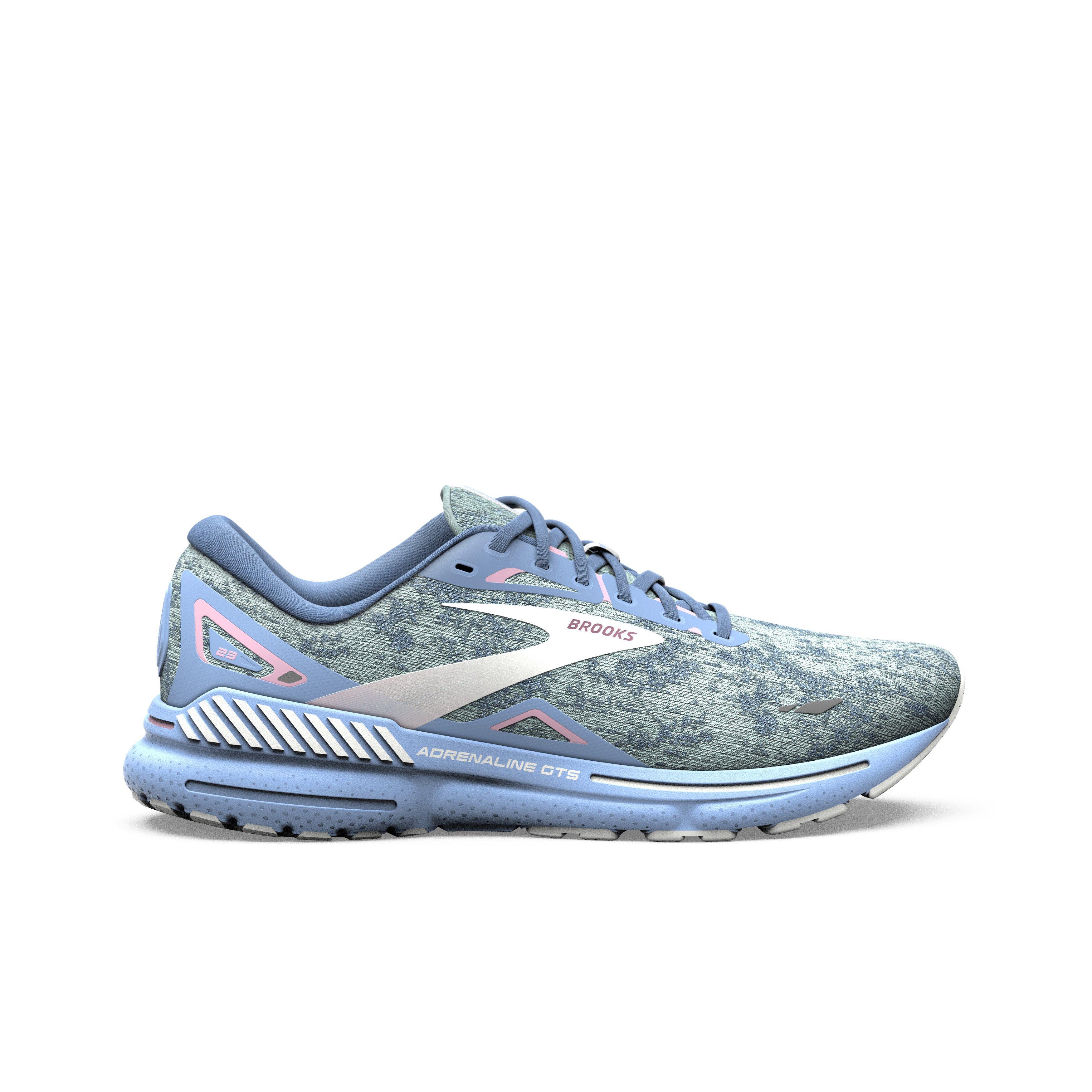 Womens Brooks Running Adrenaline GTS 23 in Blue/Open Air/Pink – Lucky Shoes