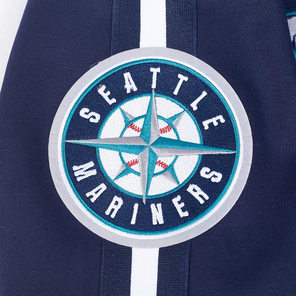 Pro Standard Men's MLB Seattle Mariners Current Logo Pro Game Day Double Knit Jacket - NAVY/WHITE