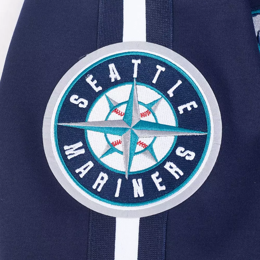 Pro Standard Men's MLB Seattle Mariners Current Logo Pro Game Day Double Knit Jacket - NAVY/WHITE