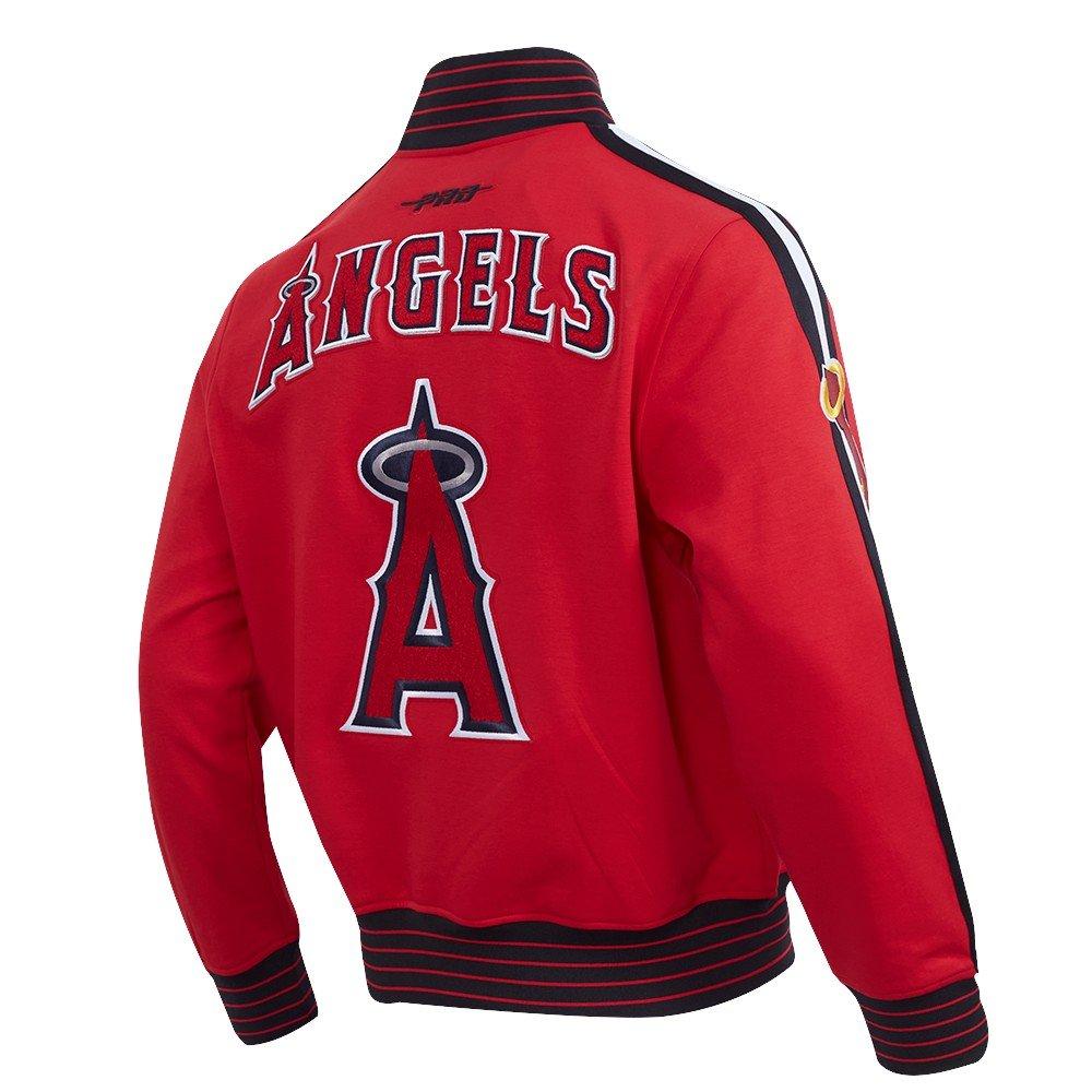 Pro Standard Men's MLB Los Angeles Angels Current Logo Pro Game Day Double Knit Jacket - RED/BLACK/WHITE