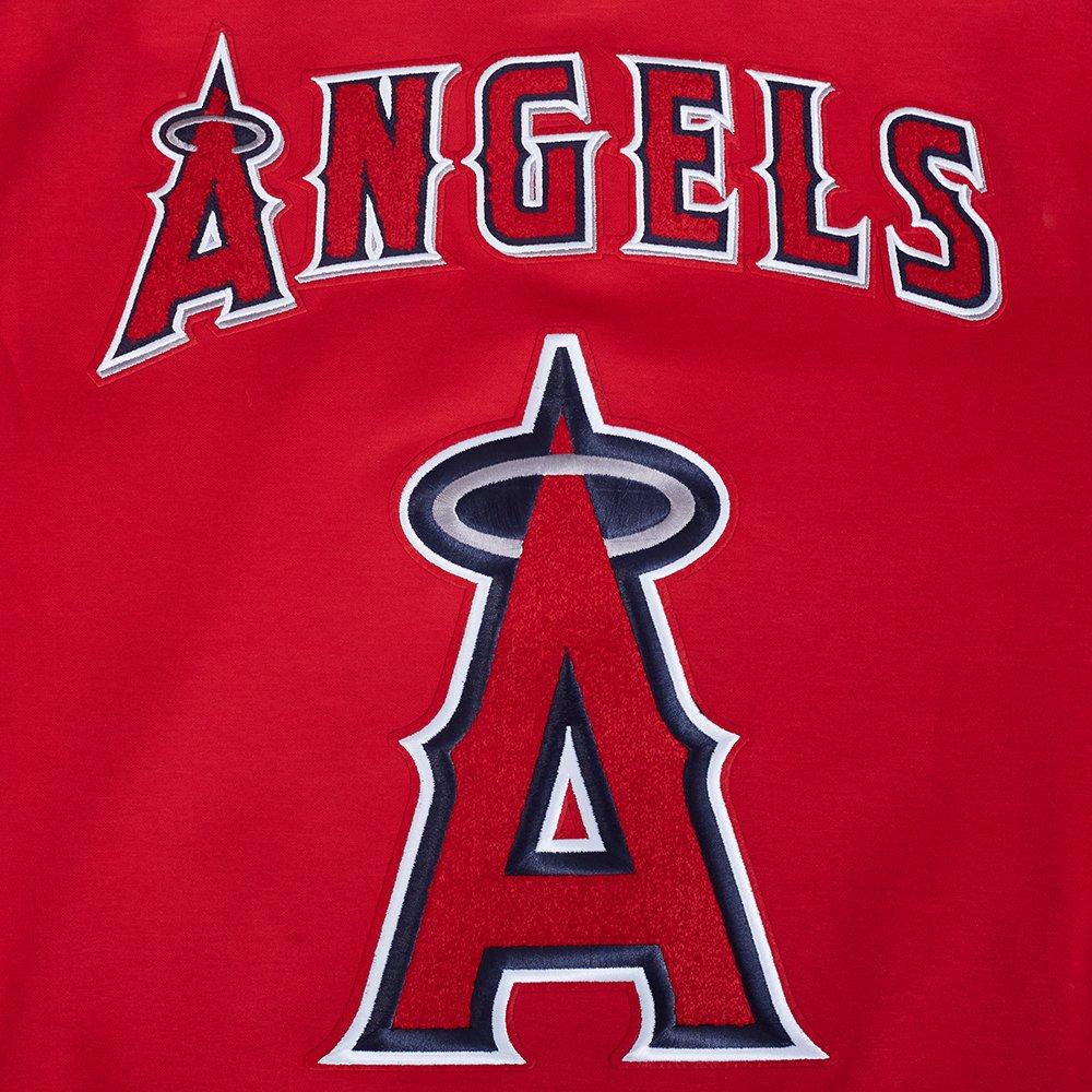 Pro Standard Men's MLB Los Angeles Angels Current Logo Pro Game Day Double Knit Jacket - RED/BLACK/WHITE
