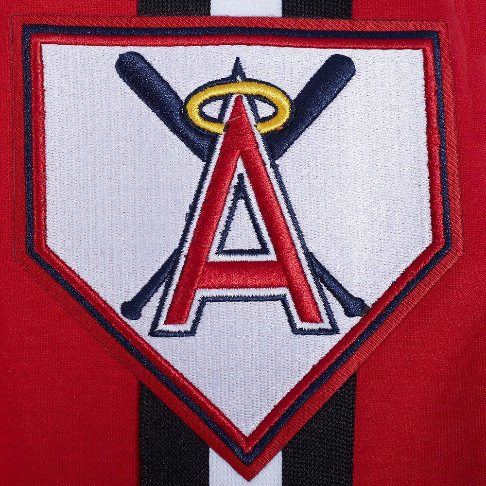Pro Standard Men's MLB Los Angeles Angels Current Logo Pro Game Day Double Knit Jacket - RED/BLACK/WHITE