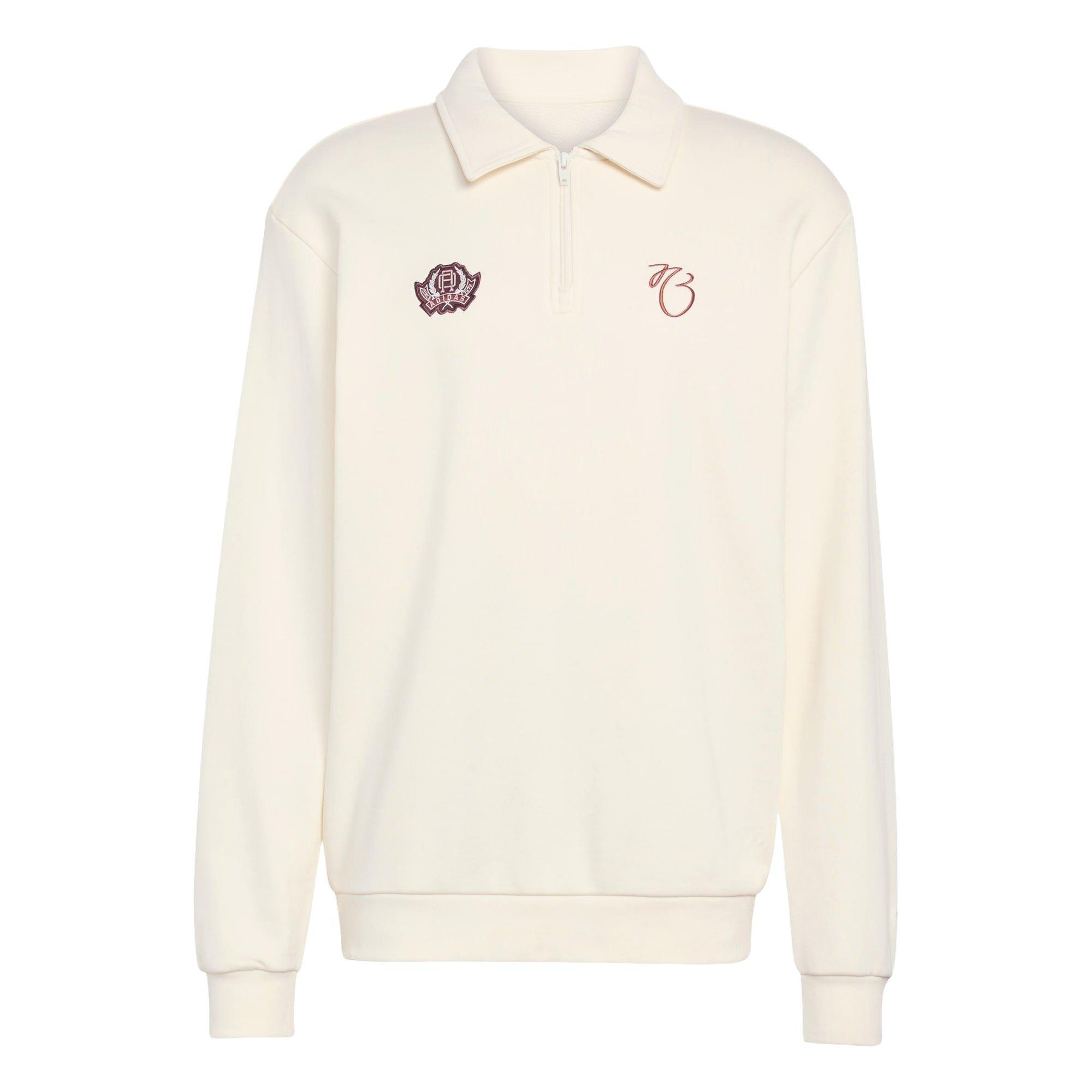 Jude Bellingham Loose Half Zip Sweatshirt -Cream - CREAM Thumbnail View 6