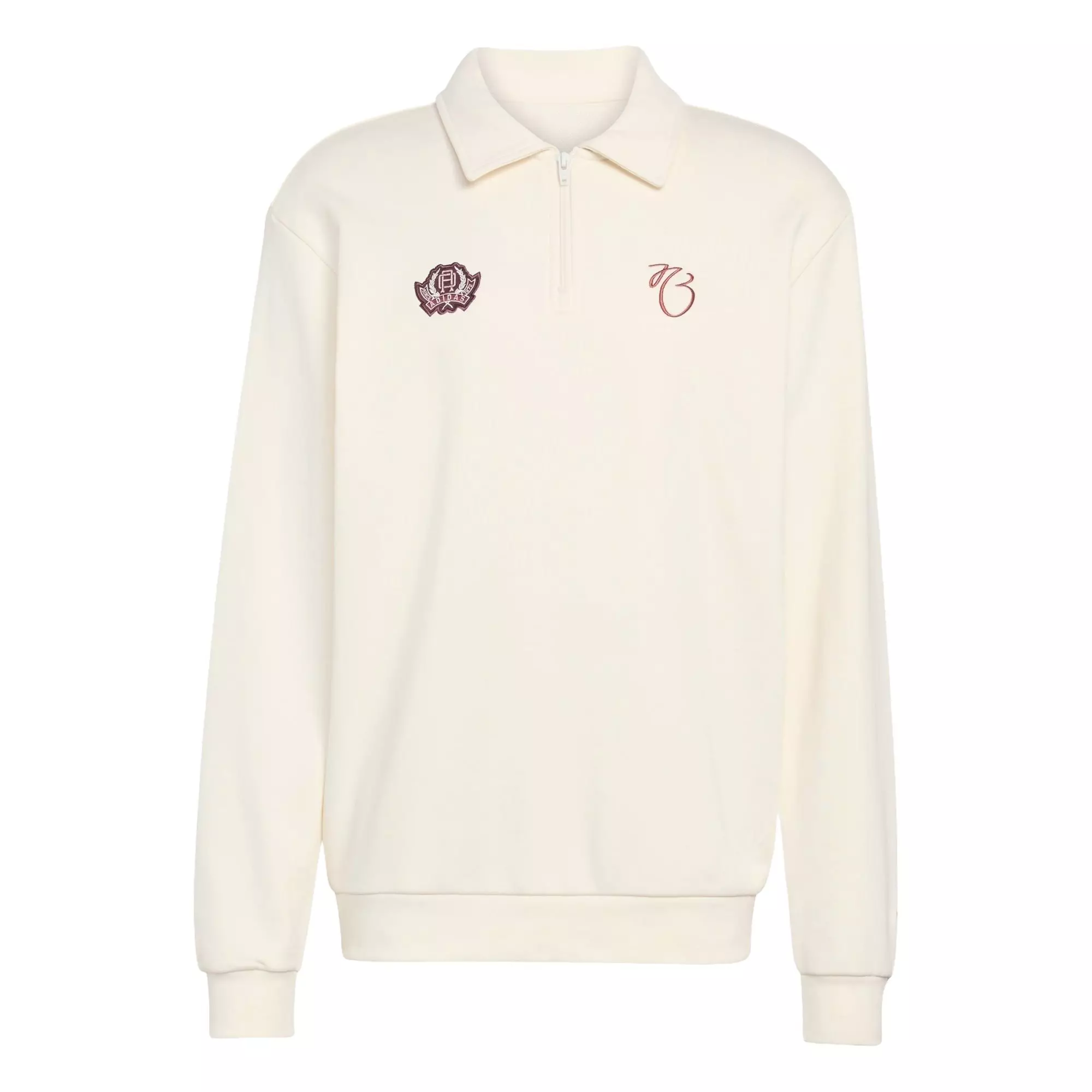 Jude Bellingham Loose Half Zip Sweatshirt -Cream - CREAM