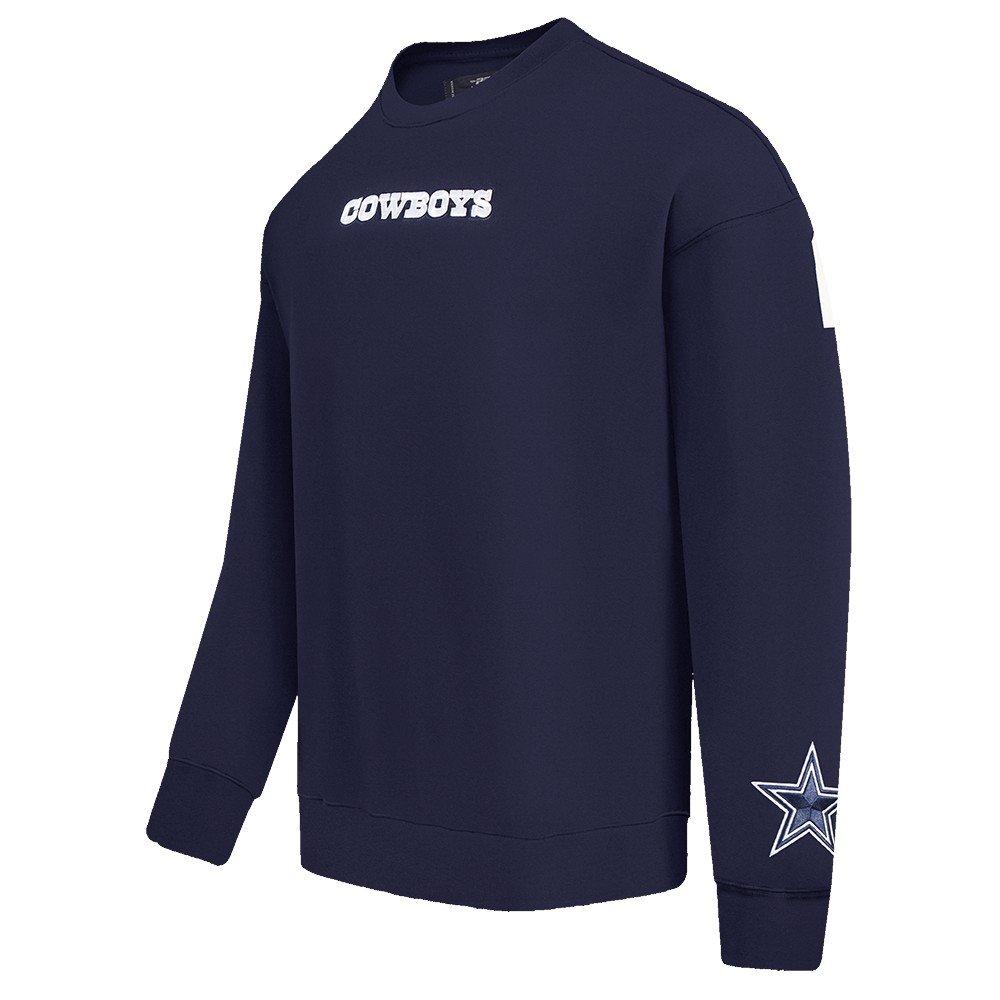 Pro Standard Men's NFL Dallas Cowboys Wingspan Drop Shoulder Fleece Crewneck - Navy - NAVY