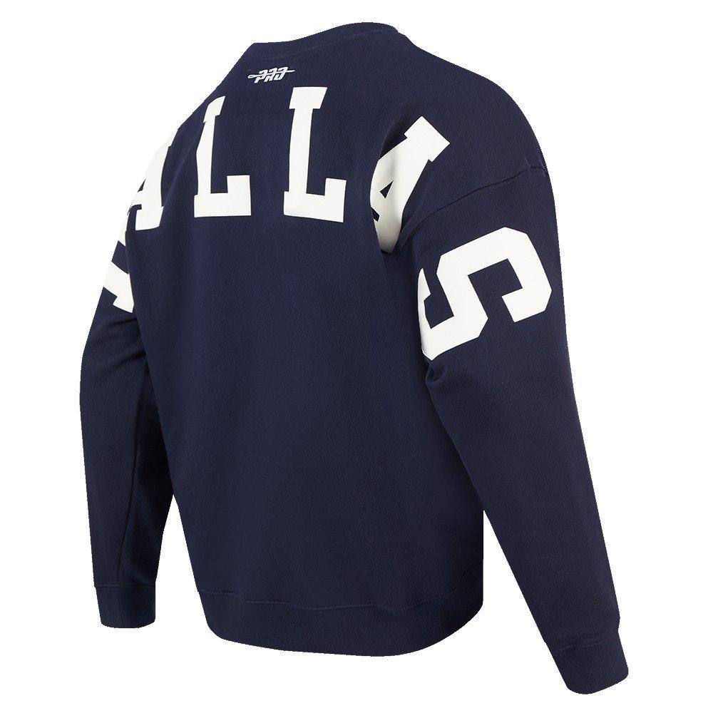Pro Standard Men's NFL Dallas Cowboys Wingspan Drop Shoulder Fleece Crewneck - Navy - NAVY