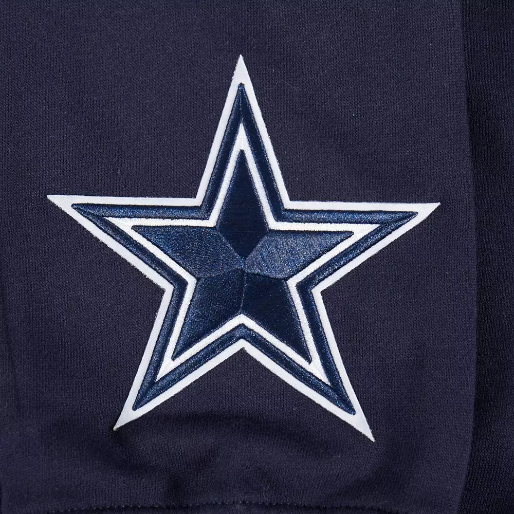 Pro Standard Men's NFL Dallas Cowboys Wingspan Drop Shoulder Fleece Crewneck - Navy - NAVY