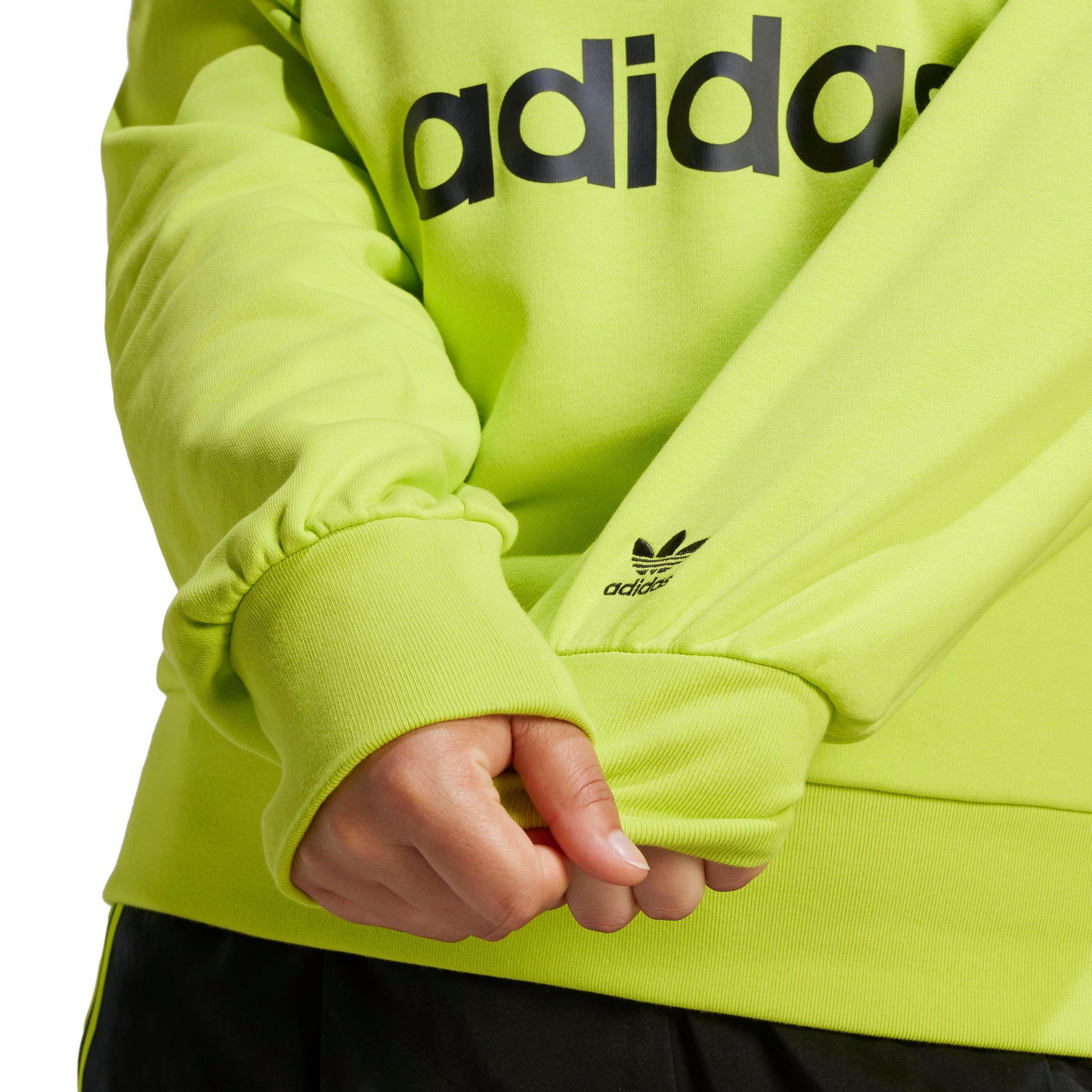 Adidas neon hot sale green hoodie