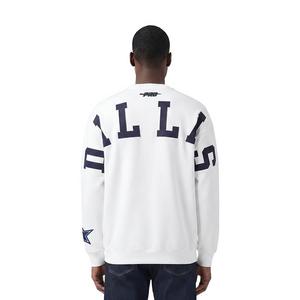 Pro Standard Men's NFL Dallas Cowboys Wingspan Drop Shoulder Fleece Crewneck - White - WHITE