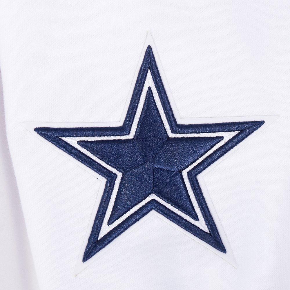 Pro Standard Men's NFL Dallas Cowboys Wingspan Drop Shoulder Fleece Crewneck - White - WHITE