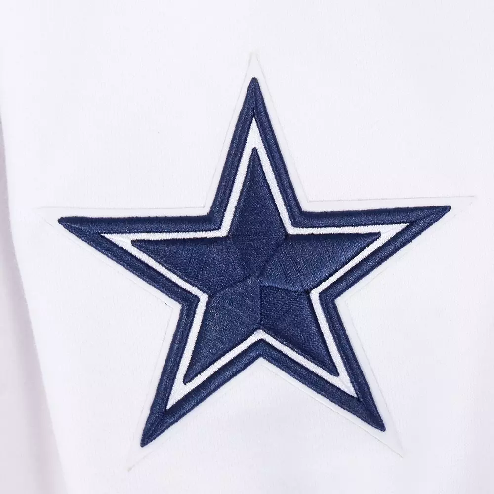 Pro Standard Men's NFL Dallas Cowboys Wingspan Drop Shoulder Fleece Crewneck - White - WHITE