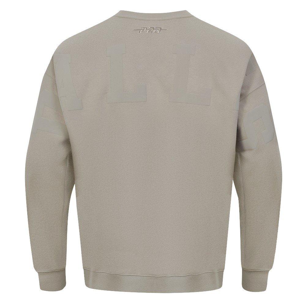 Pro Standard Men's NFL Dallas Cowboys Wingspan Drop Shoulder Fleece Crewneck - Taupe - TAUPE
