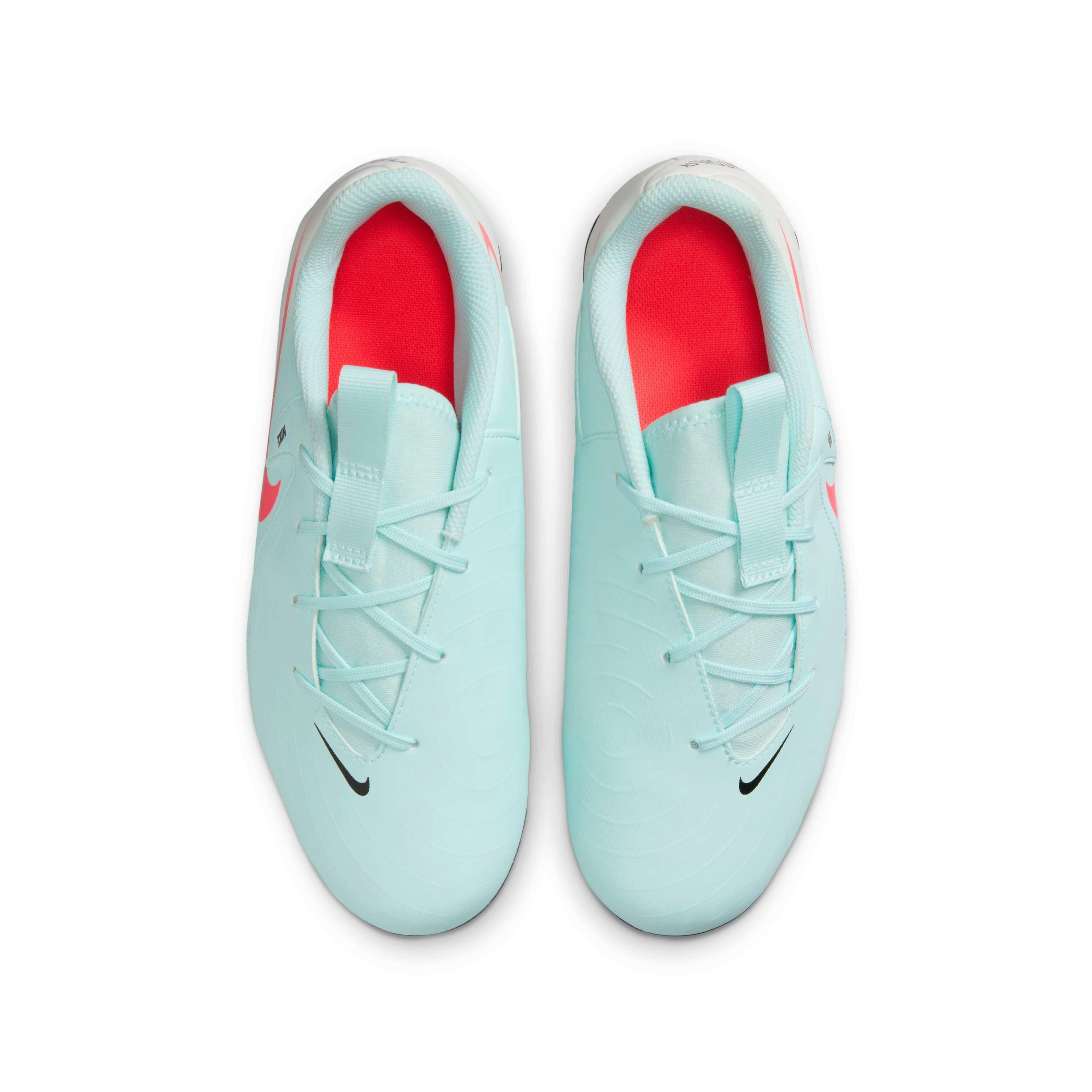 Nike Jr. Phantom GX 2 Academy MG Grade School Kids' "Mint/Off Noir/Atomic Red" Soccer Cleat