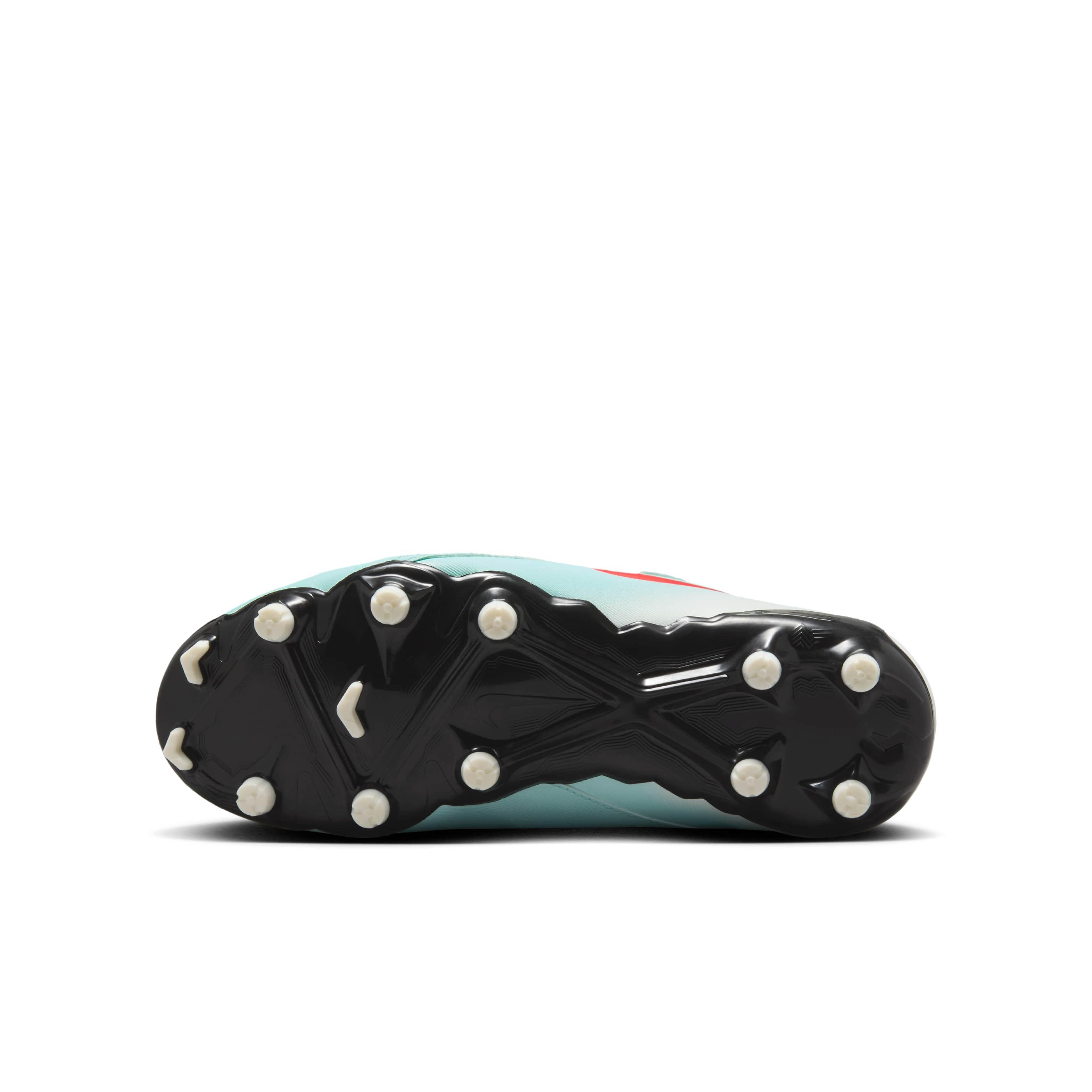 Nike Jr. Phantom GX 2 Academy MG Grade School Kids' "Mint/Off Noir/Atomic Red" Soccer Cleat