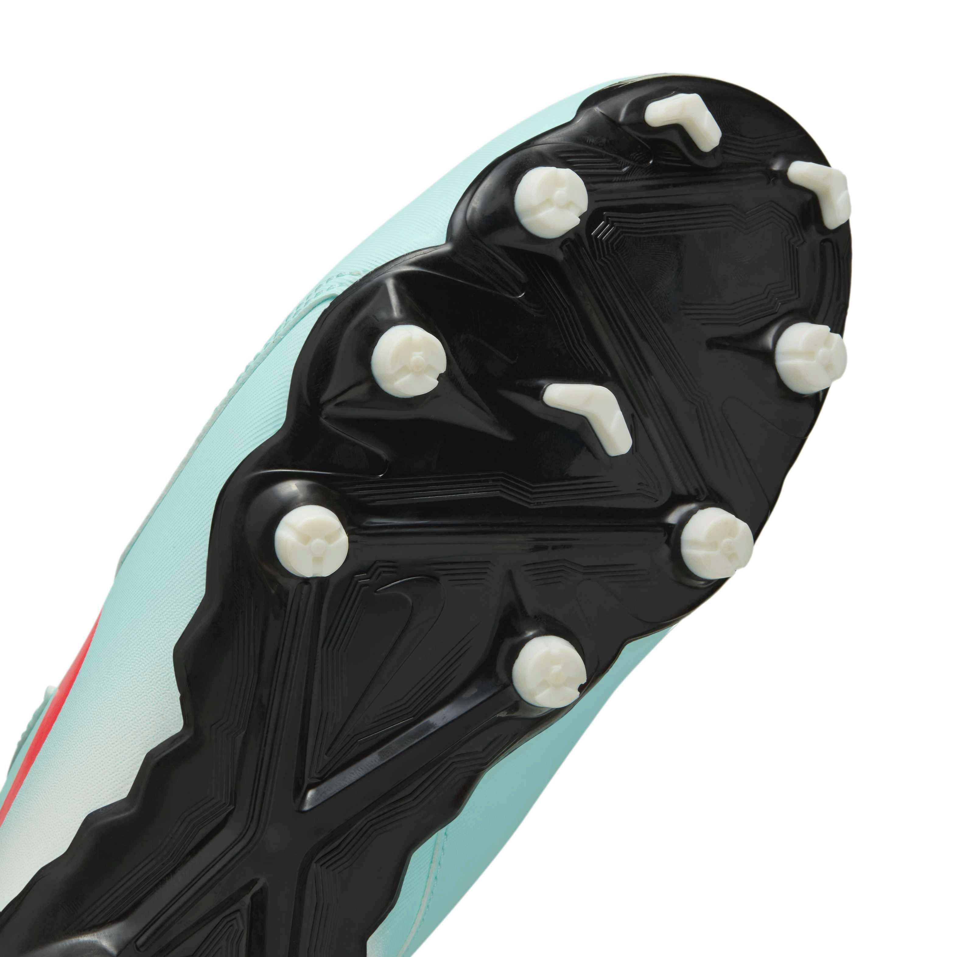Nike Jr. Phantom GX 2 Academy MG Grade School Kids' "Mint/Off Noir/Atomic Red" Soccer Cleat