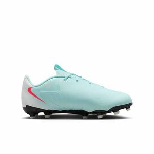 Nike Jr. Phantom GX 2 Academy MG "Mint/Off Noir/Atomic Red" Grade School Kids' Soccer Cleat