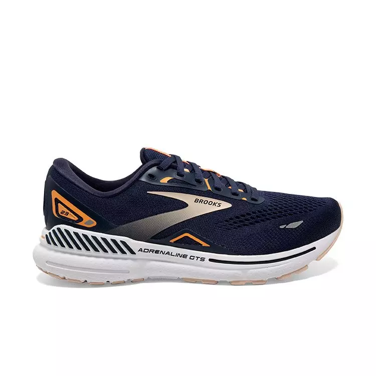 Brooks Adrenaline GTS 23 "Peacoat/Tangerine/Peach" Women's Running Shoe - PEACOAT/TANGERINE/PEACH