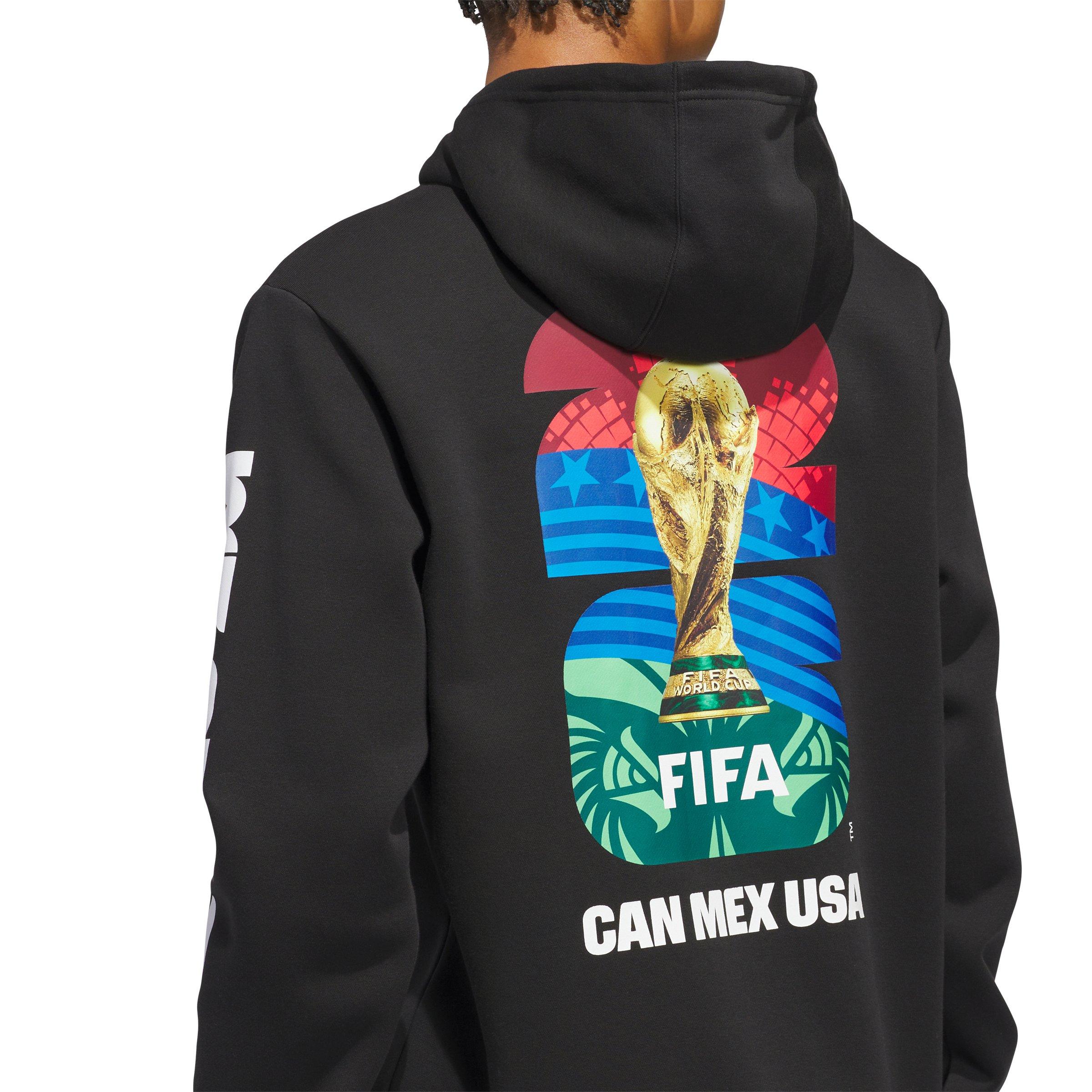 adidas Men's FIFA World Cup 26 Match Ball Graphic Hoodie - Black - BLACK Thumbnail View 4