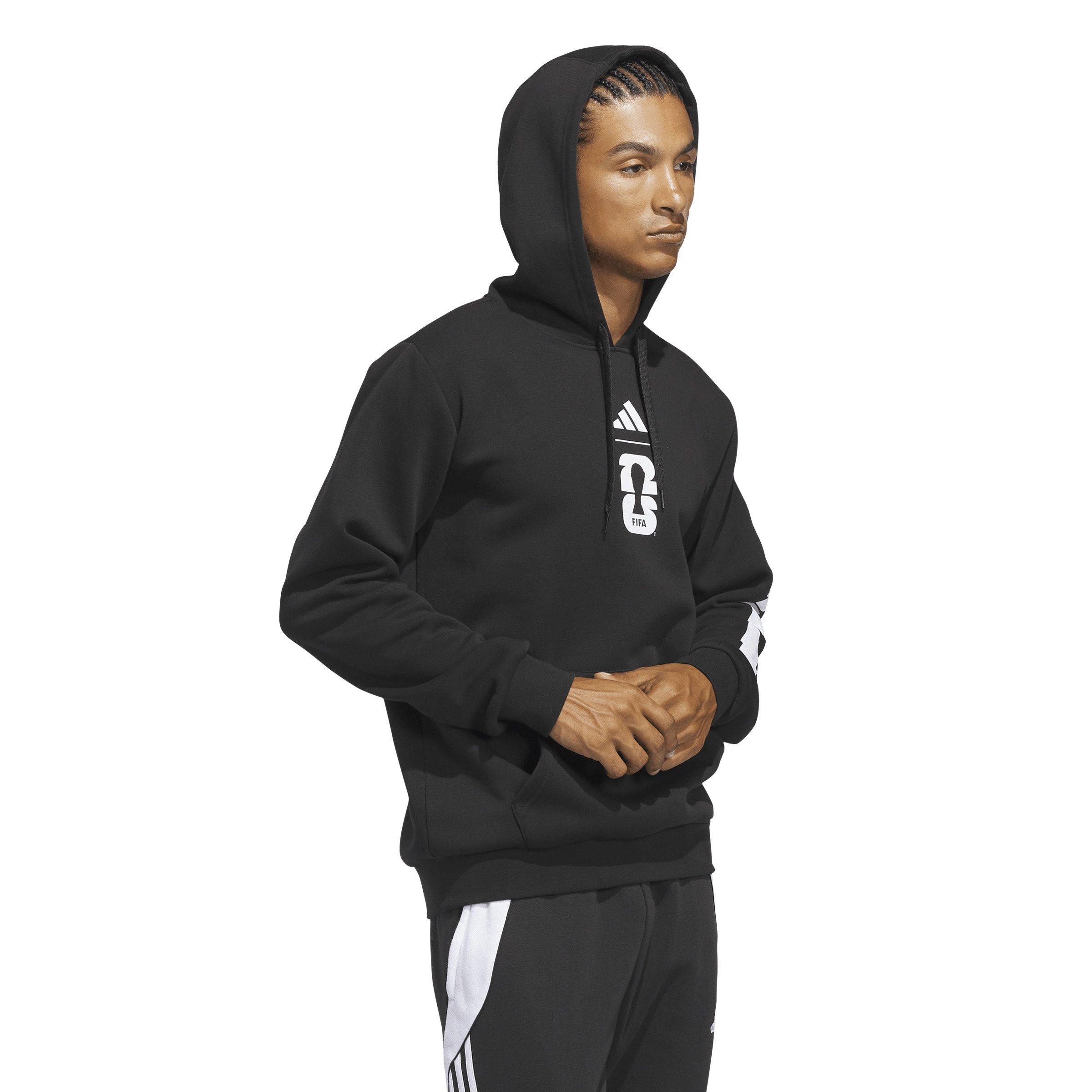 adidas Men's FIFA World Cup 26 Match Ball Graphic Hoodie -Black - BLACK Thumbnail View 5