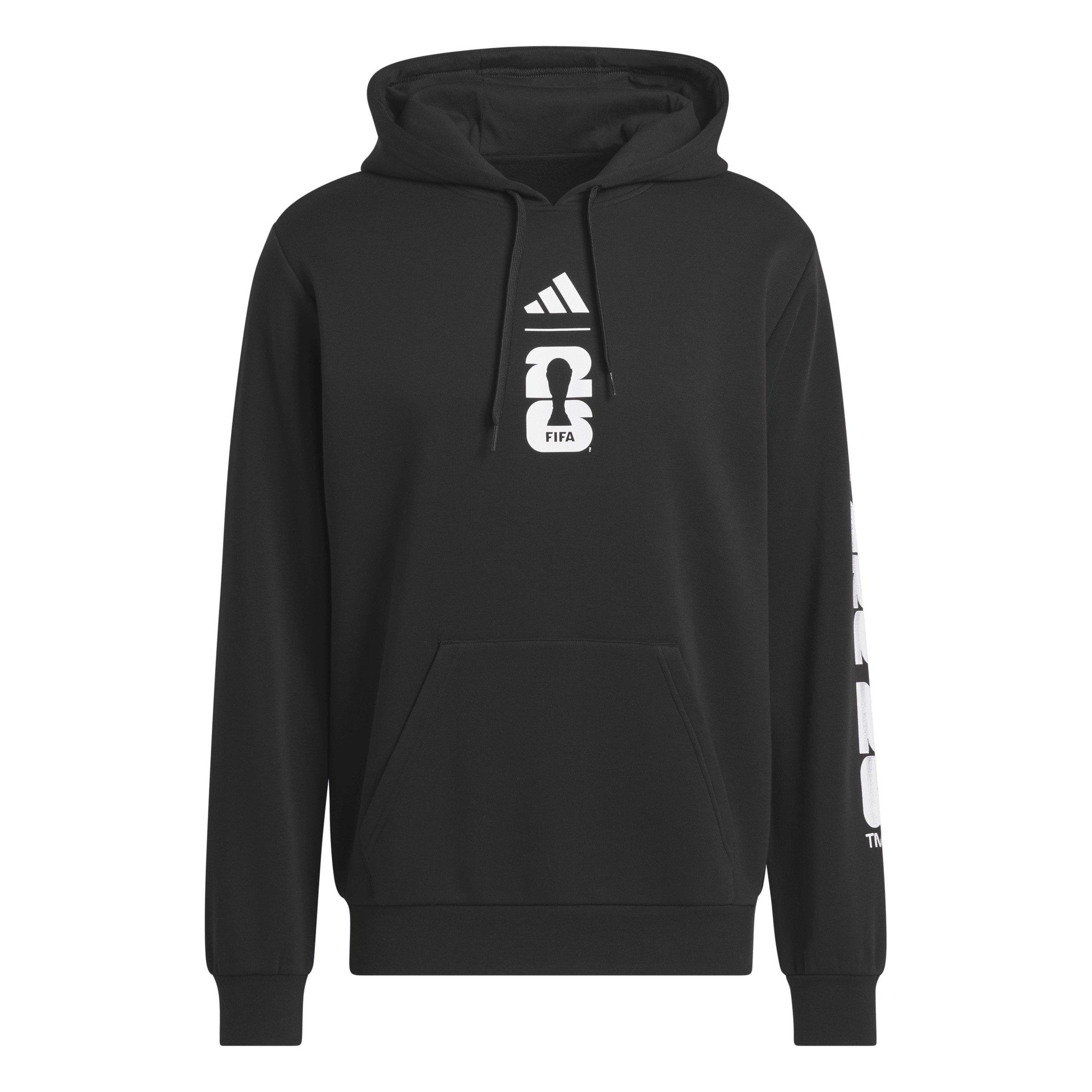 adidas Men's FIFA World Cup 26 Match Ball Graphic Hoodie -Black - BLACK Thumbnail View 6