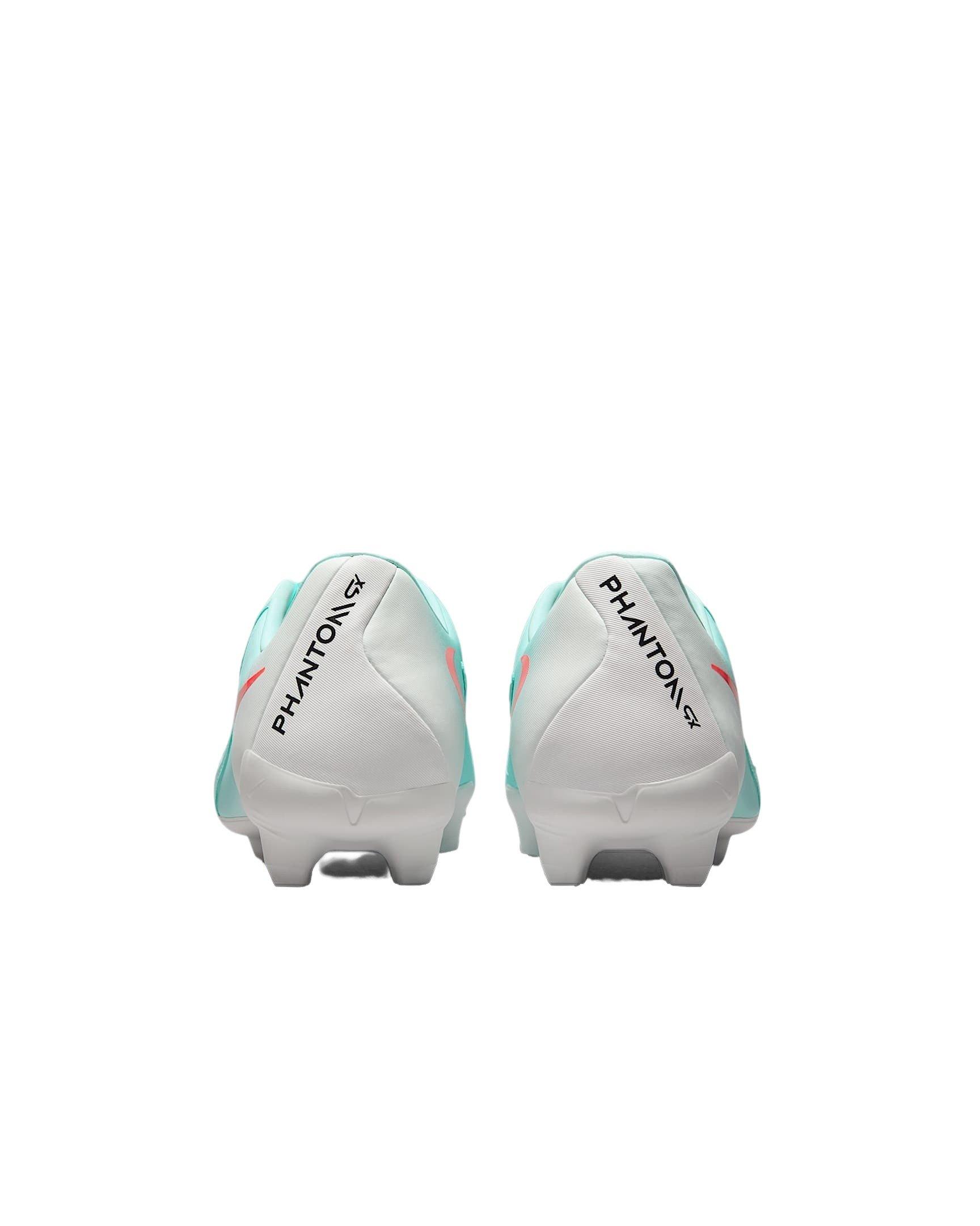 Nike Phantom GX 2 Academy MG "Mint/Off-Noir/Atomic Red" Men's Soccer Cleat - MINT/WHITE/RED Thumbnail View 5