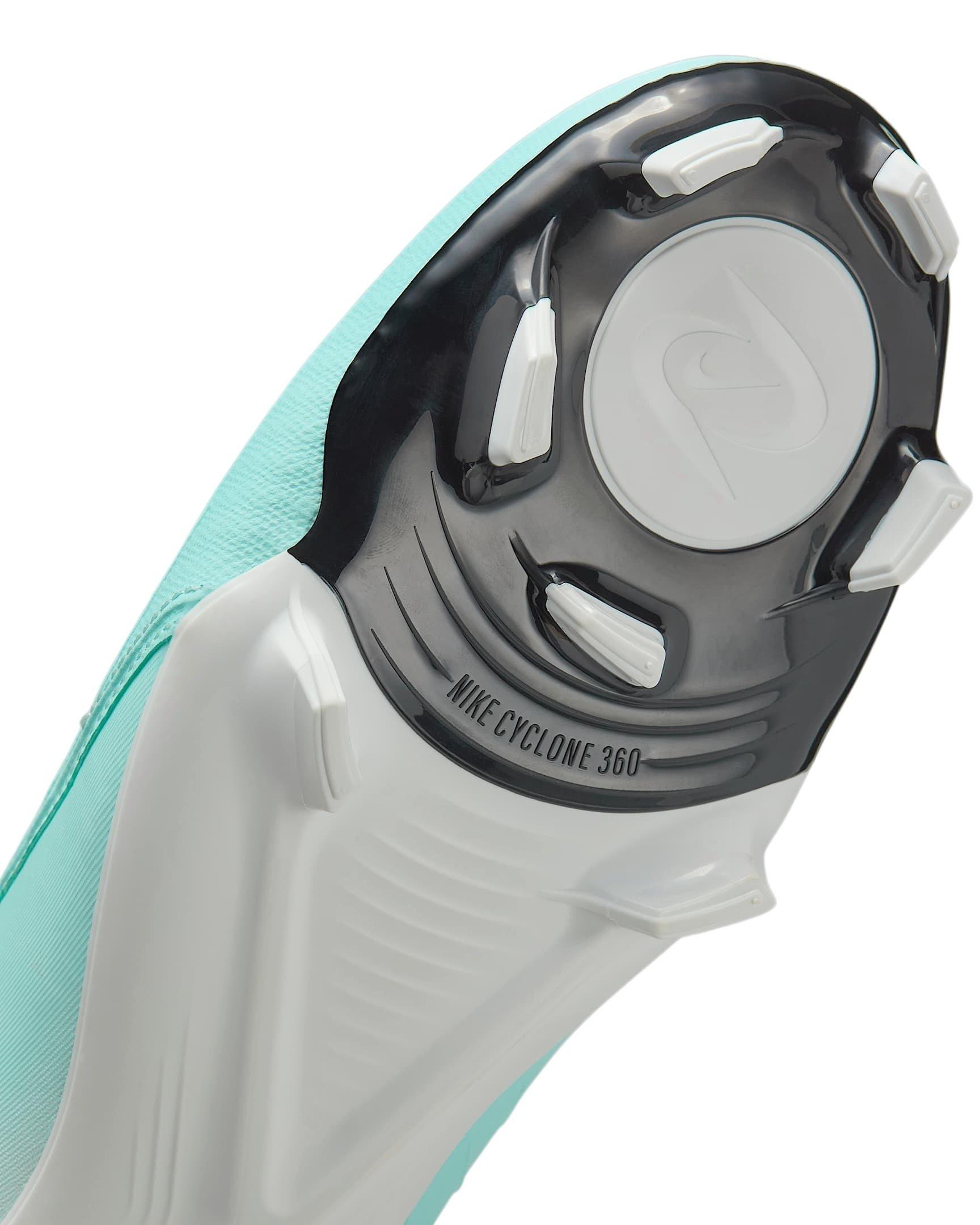 Nike Phantom GX 2 Academy MG "Mint/Off-Noir/Atomic Red" Men's Soccer Cleat - MINT/WHITE/RED Thumbnail View 8