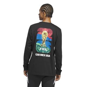 adidas Men's World Cup 26 OMB Graphic Long Sleeve T-Shirt -Black