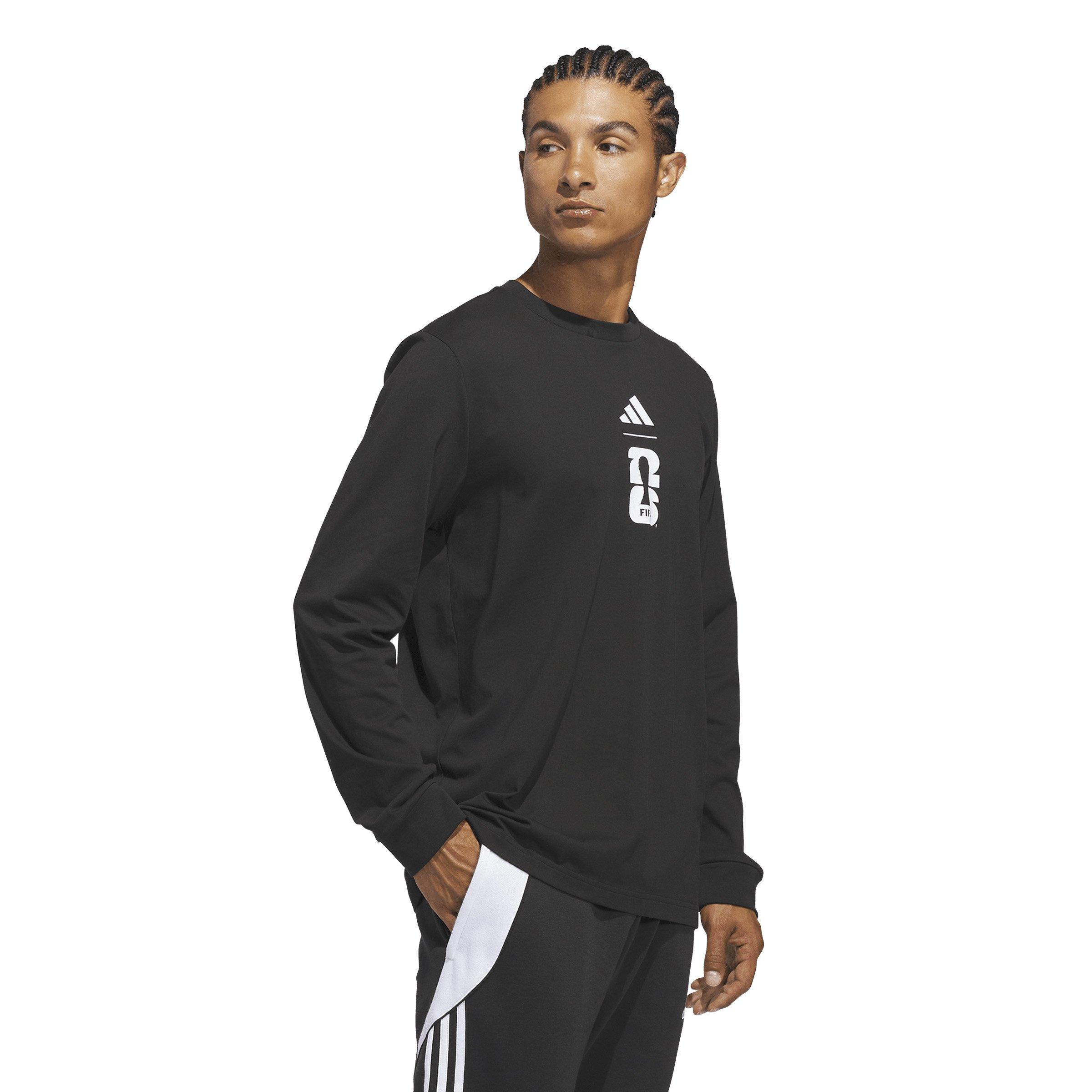 adidas Men's World Cup 26 OMB Graphic Long Sleeve T-Shirt -Black