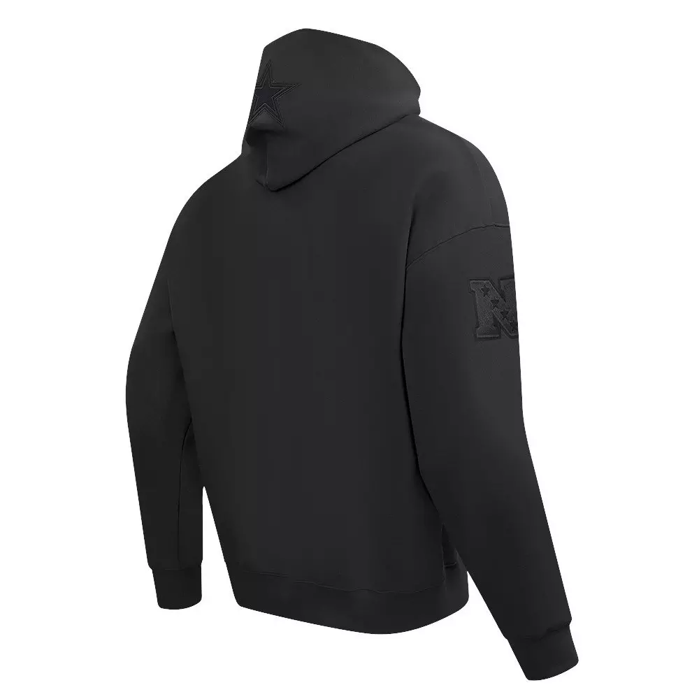 Pro Standard Men's NFL Dallas Cowboys Neutral Drop Shoulder Pullover Hoodie - Black - BLACK