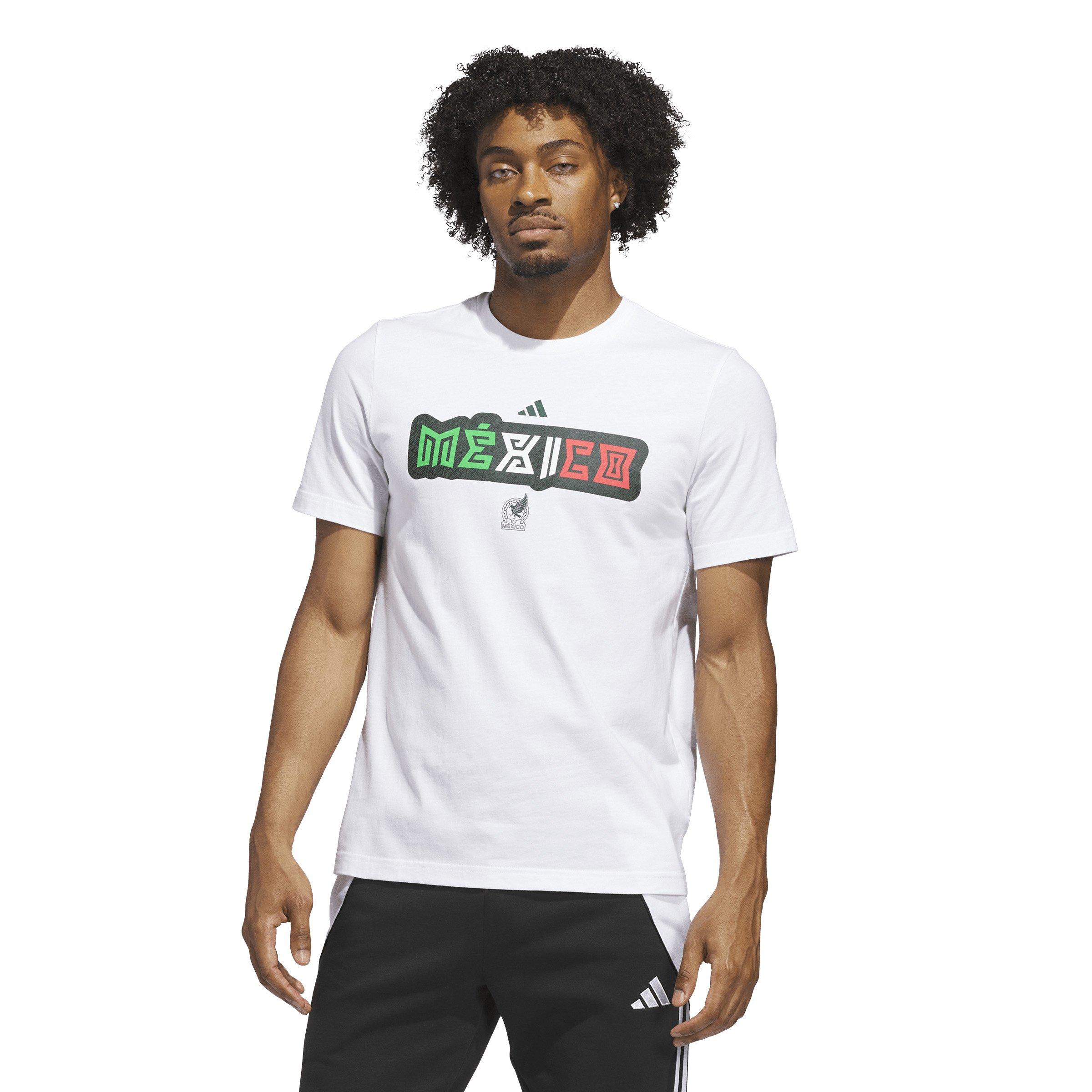 adidas Men's World Cup 26 Mexico Home Graphic Tee - White - WHITE Thumbnail View 1