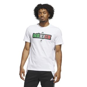 adidas Men's World Cup 26 Mexico Home Graphic Tee -White