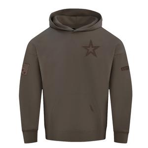 Pro Standard Men's NFL Dallas Cowboys Neutral Drop Shoulder Pullover Hoodie - Dk Taupe - DK TAUPE
