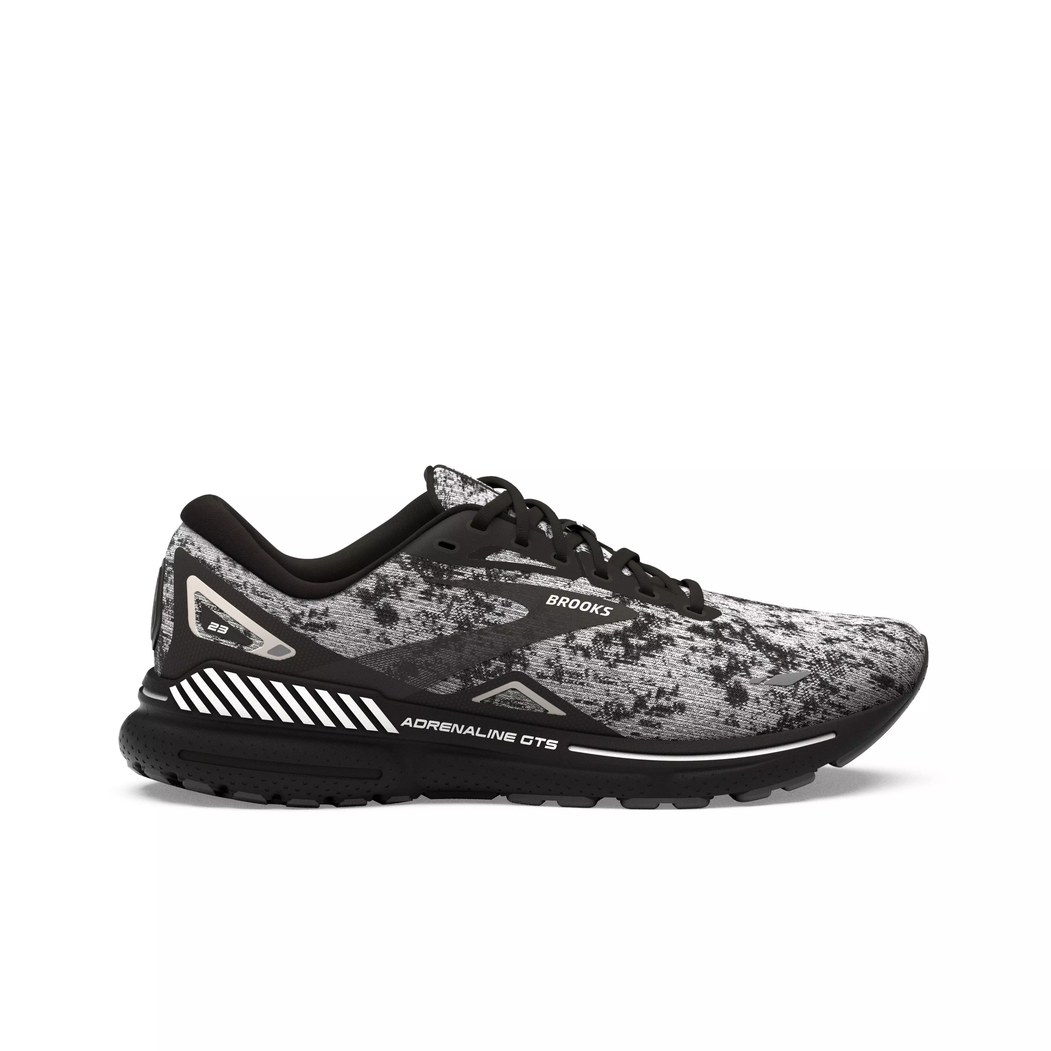 Brooks Adrenaline GTS 23 "White/Grey/Black" Women's Wide Running Shoe - WHITE/GREY/BLACK