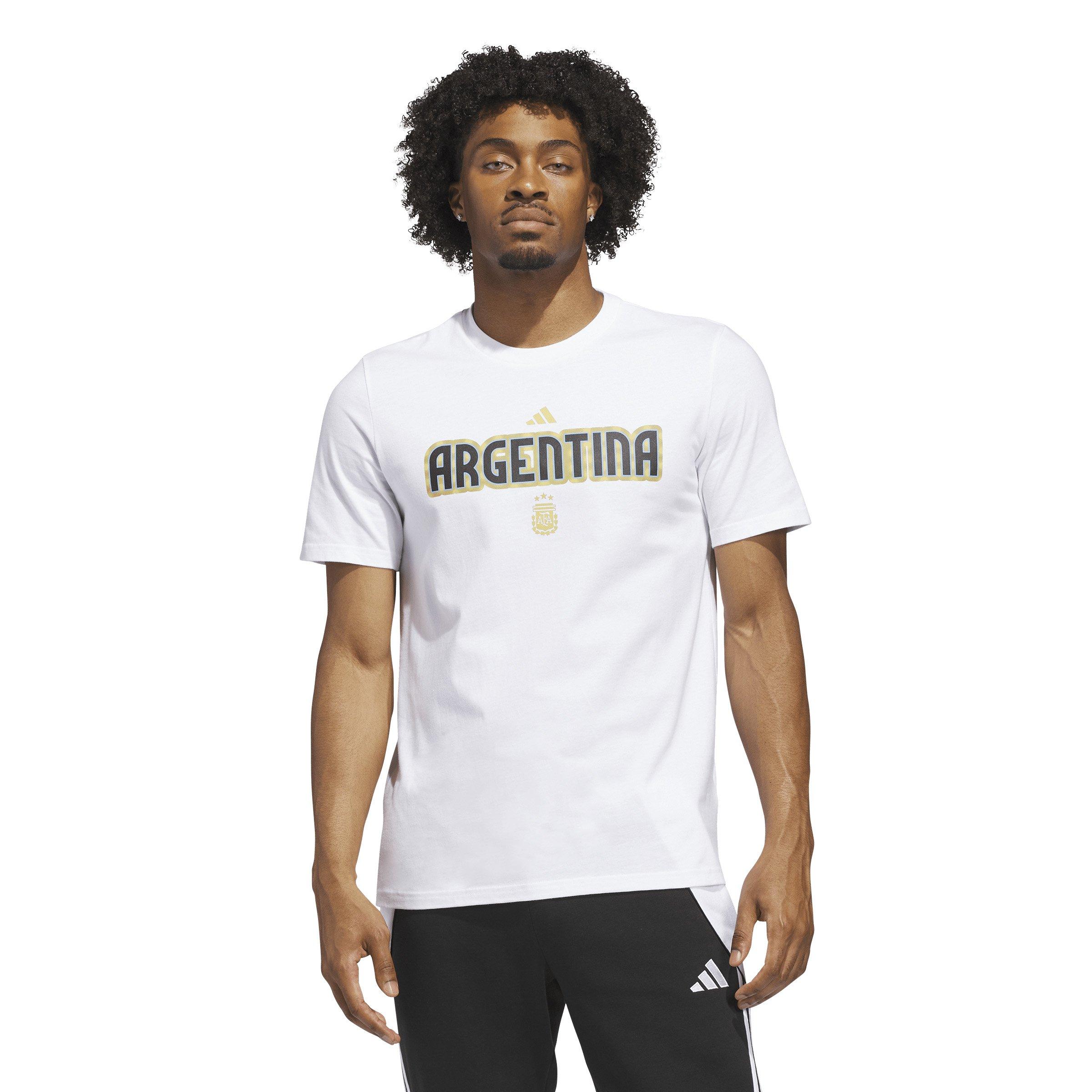 adidas Men's World Cup 26 Argentina Home Graphic Tee -White