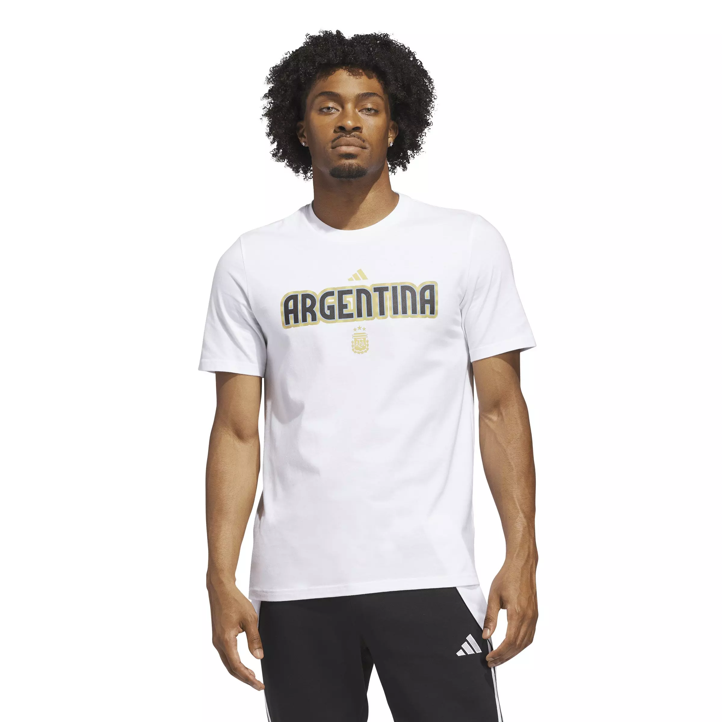 adidas Men's World Cup 26 Argentina Home Graphic Tee - White - WHITE