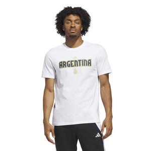 adidas Men's World Cup 26 Argentina Home Graphic Tee -White